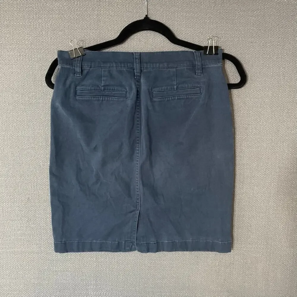 Loft Outlet Utility Chino Front Button Skirt PS Twee Preppy Academia